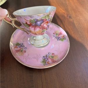 VTG Royal Halsey Very Fine Tea Cup and Saucer